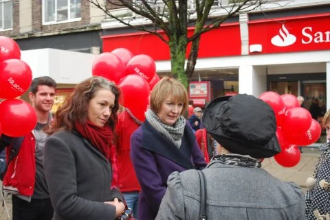 Harman joins campaign trail