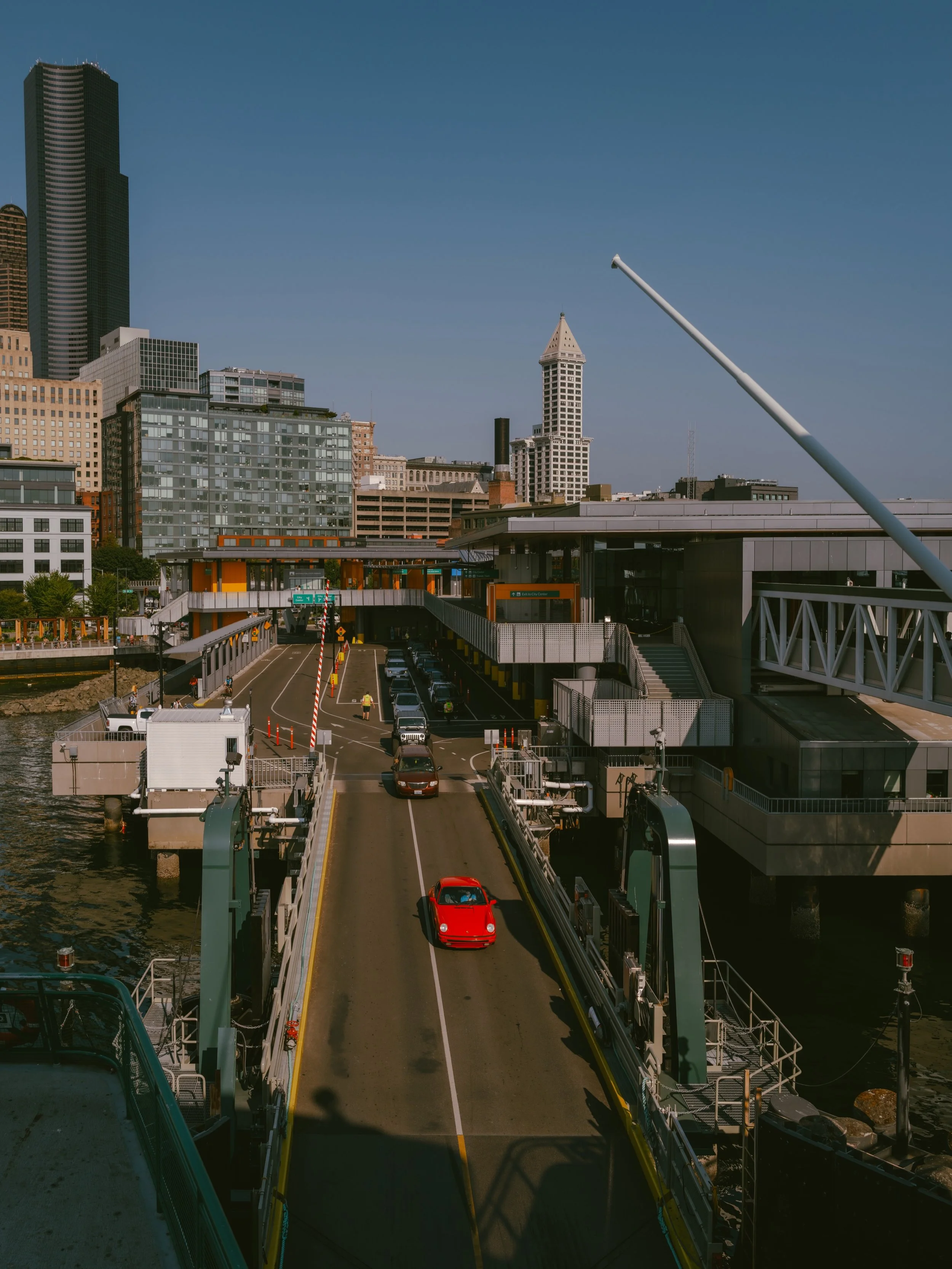 Whenever people come to visit Seattle I always take them on the ferry // you can eat a hot dog, drink a beer and watch the city skyline recede into the distance - it&rsquo;s right up there with a baseball game for peak summertime activities around th