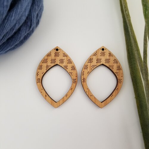 Wood Geometric Earring Blanks, birch blanks, DIY earring kit, boho earrings  jewelry, laser cut wood blanks, wood jewelry, square earrings