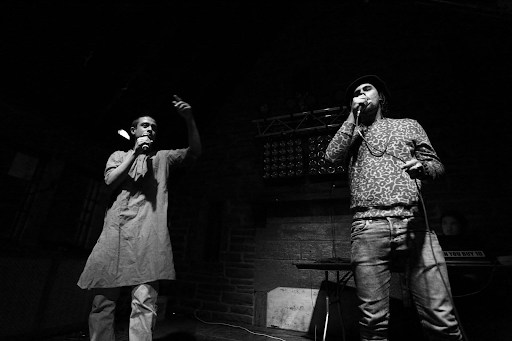 Harsha Sen '19 performing alongside Tiye Pulley '19.