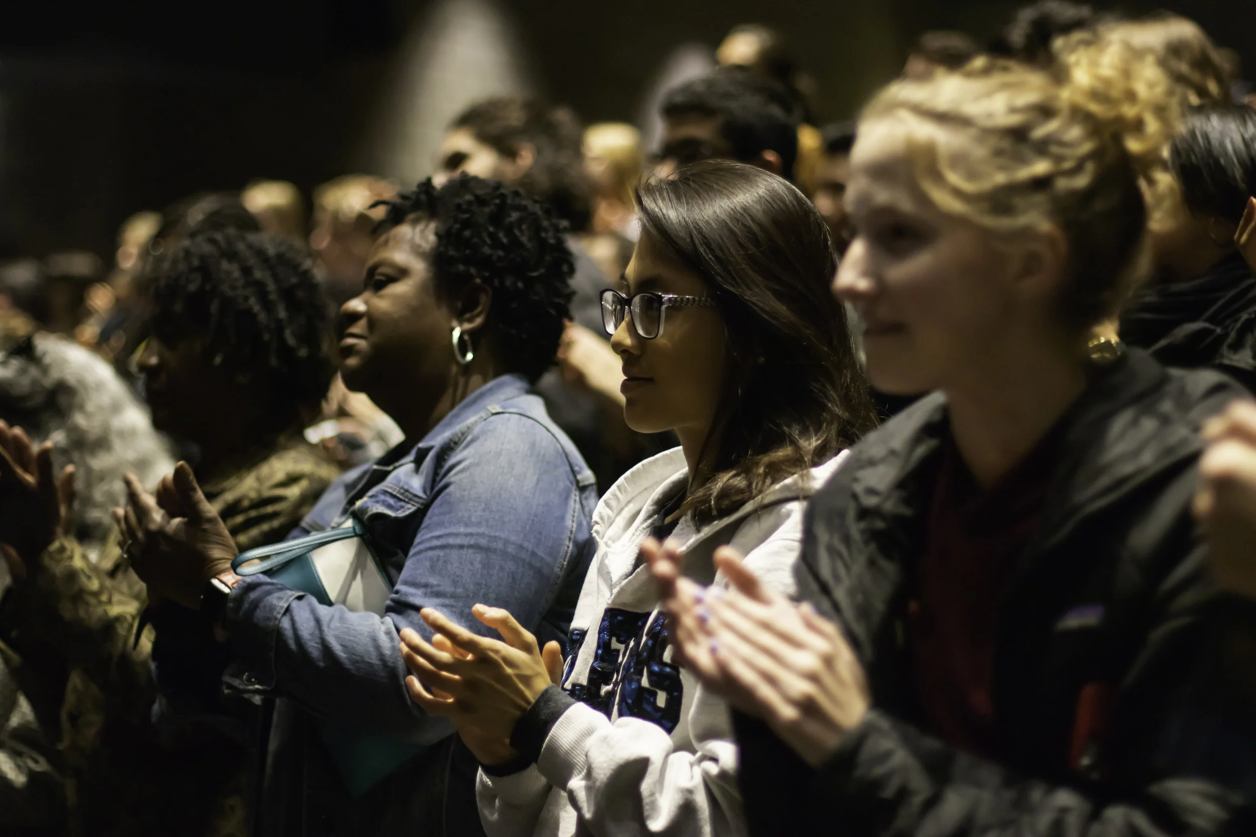 Attendees enjoying the lecture.