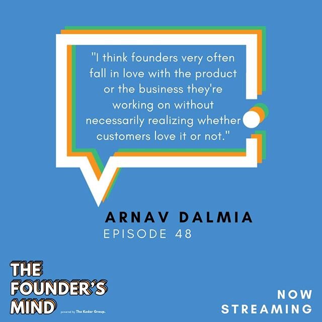Arnav Dalmia is one of the co-founders of @Cubii, a piece of exercise equipment for beginning exercisers and people with limited mobility. Listen to the episode at #linkinbio for Arnav&rsquo;s take on how he makes customer service a central part of b
