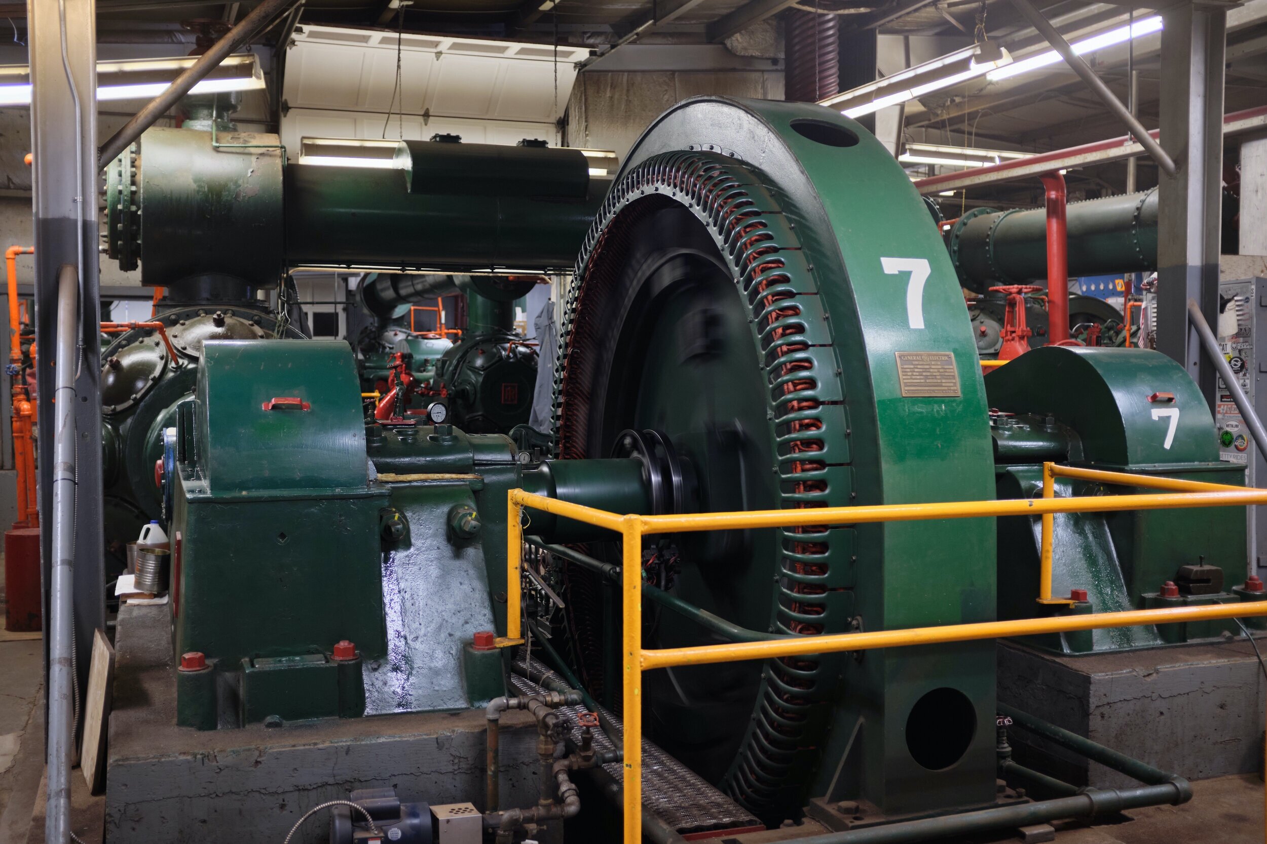  Compressor 7, formerly property of the United States Government, ran air tools at a shipyard in New Jersey during World War Two. 