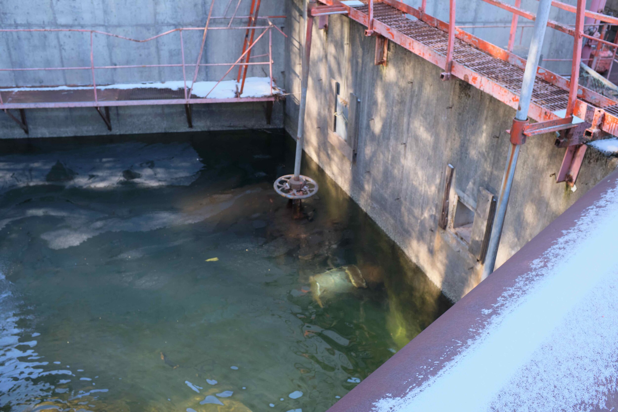  Water waiting to be pumped into the Cooling Tower. 