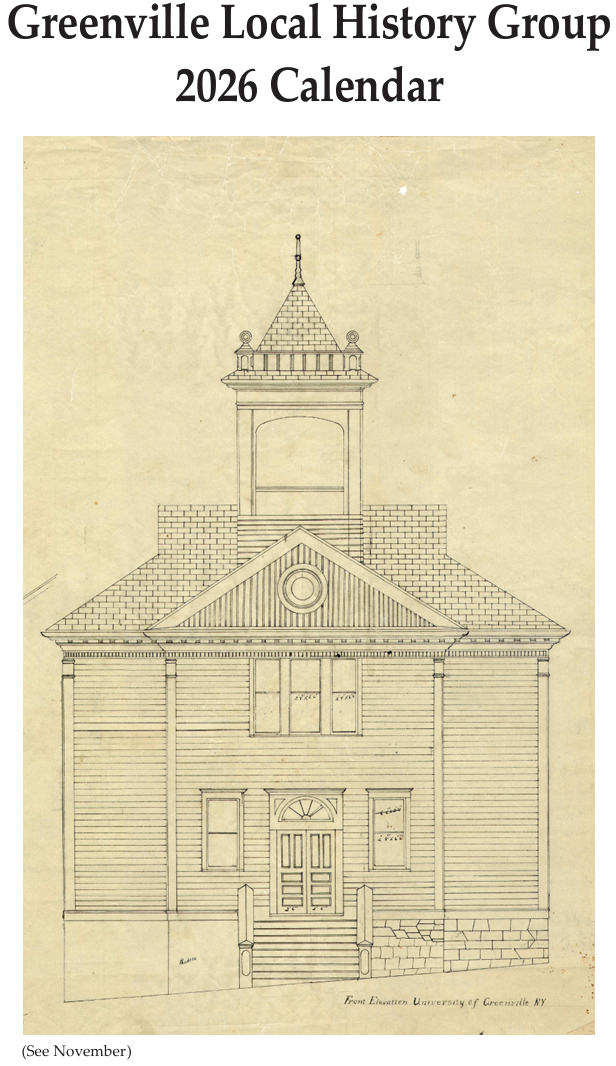 Cover 2026 – Greenville Local History Group 2026 Calendar
 

 
2026 Calendar – Blueprint 1904 Academy Façade 
