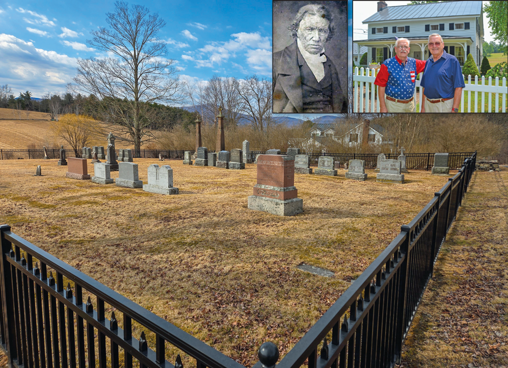April 2026 - O’Hara Cemetery
 

 
Peter O’Hara (1775-1856, inset) escaped from Ireland as a young adult, settling in the southwestern Greenville area that would take on his surname, O’Hara Corners. Arriving about 1820 and settling into a new homestea