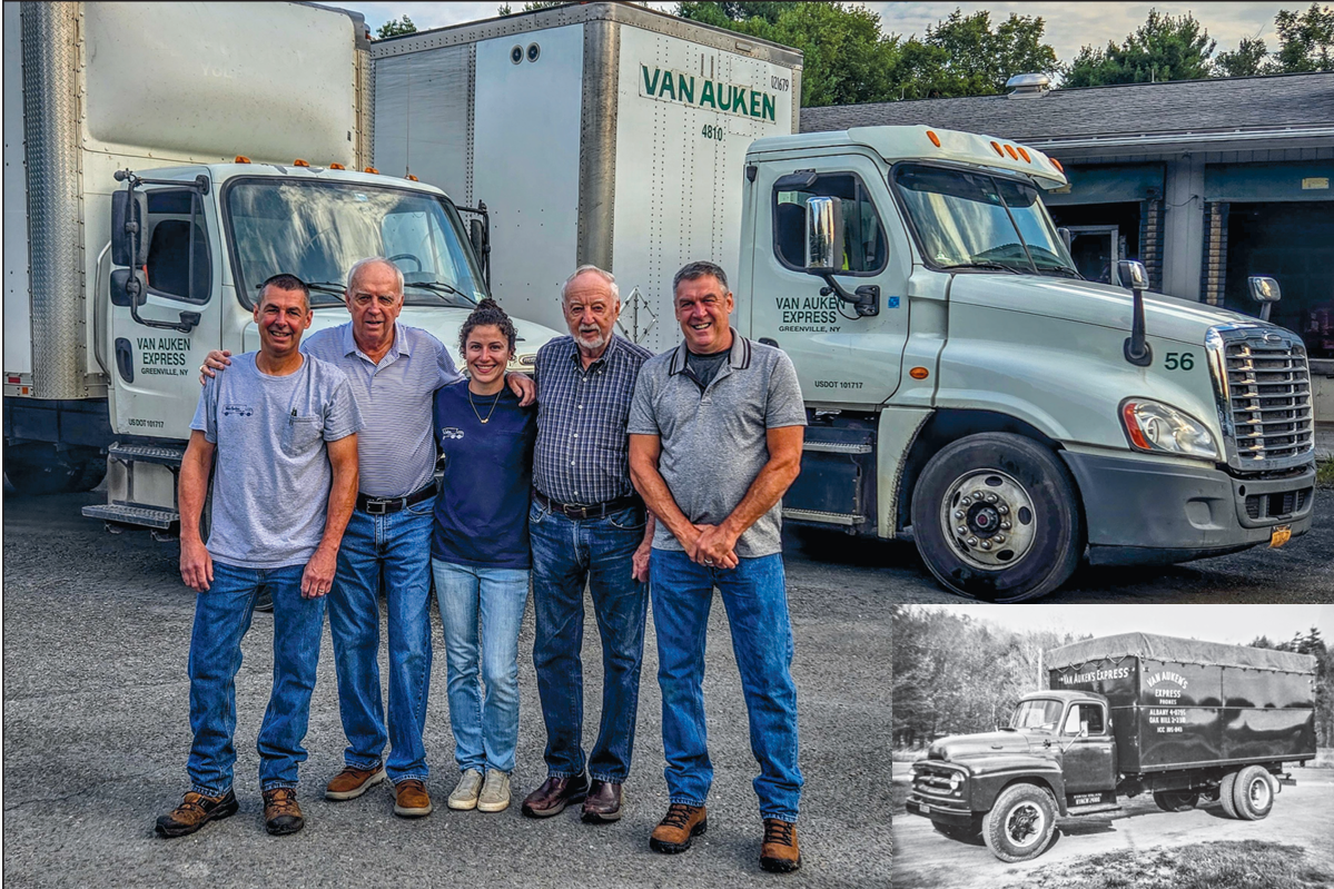 September 2026 - Van Auken Express
 

 
The Greenville community is long accustomed to seeing the fleet of trucks from Van Auken Express leaving and coming home to Red Mill Road. The trucking company was started in 1944 when Ed and Ruth Van Auken bou