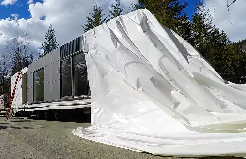 The unveiling of one of the Horizon North factory built components of your new home.