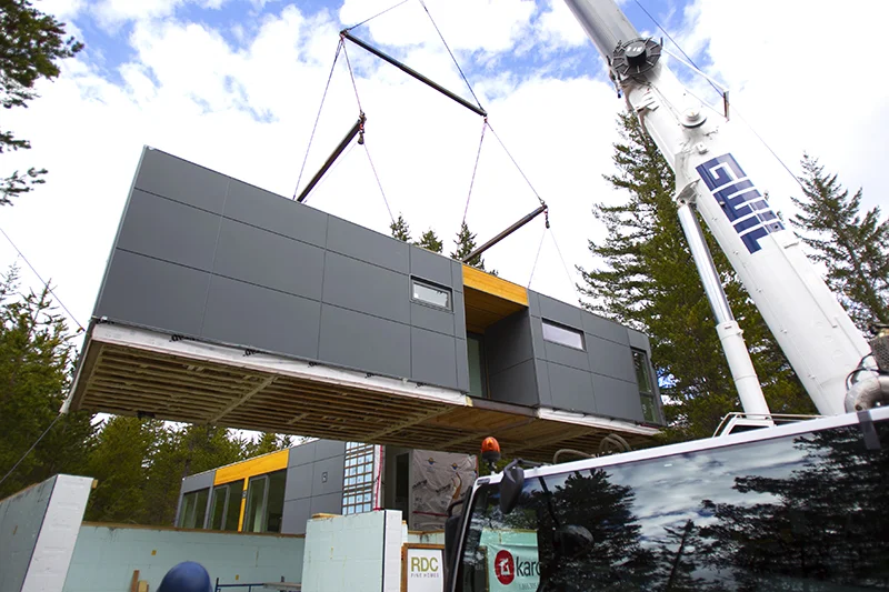It took 28 minutes to place the first component in place and 32 minutes for this section, the second to be placed. 