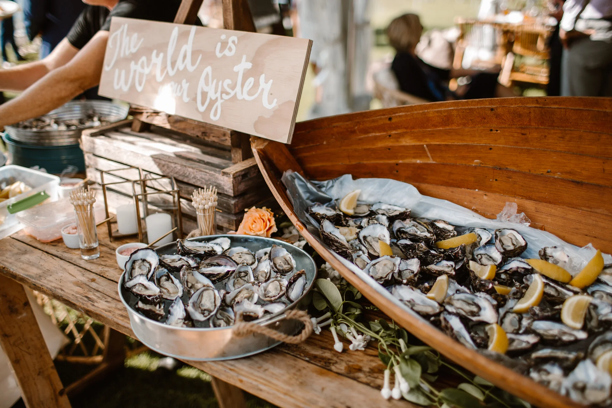 GRAZING TABLES + OYSTER BARS