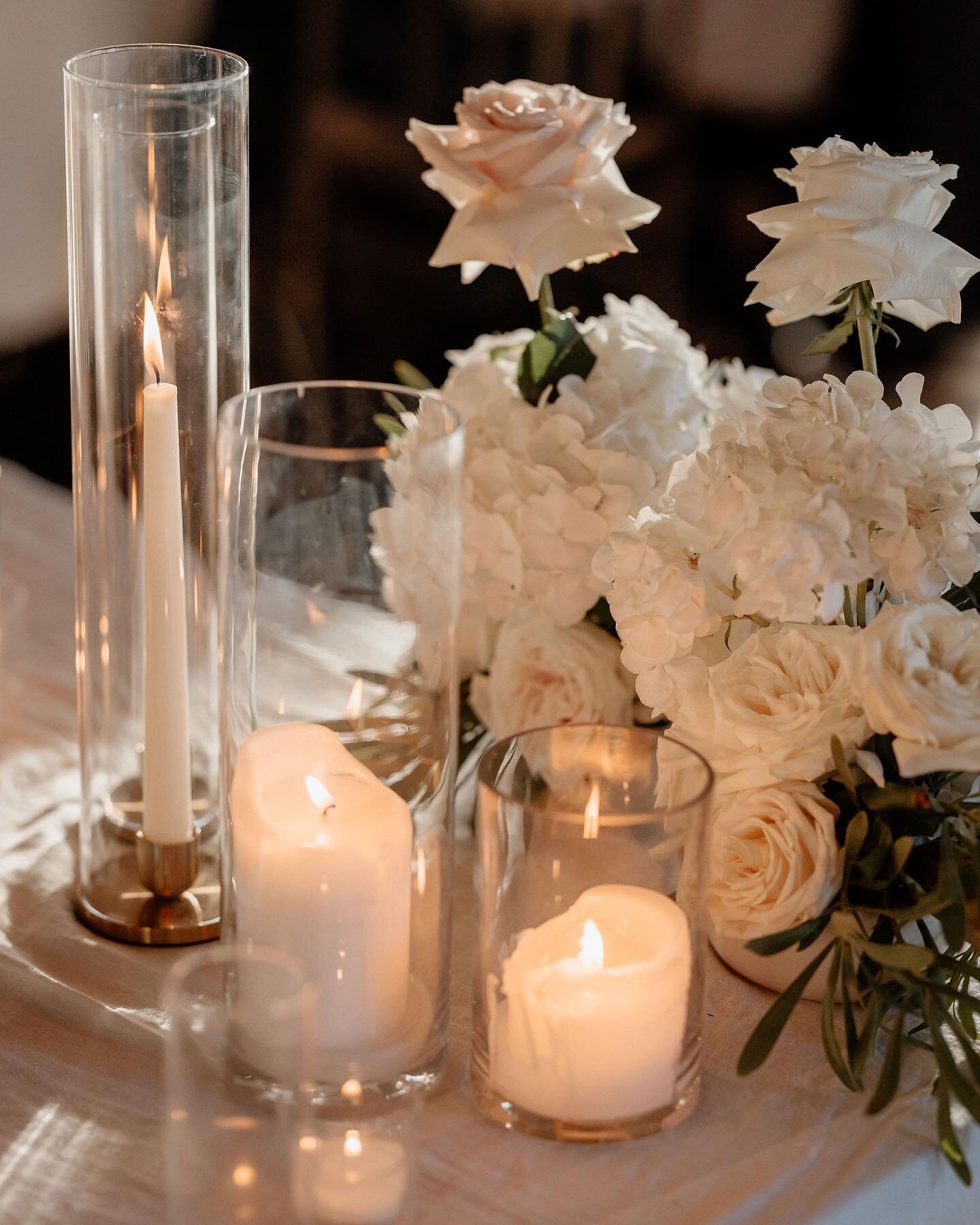 Dinner by candlelight. Best time of year to add a little romantic light into your space. Pillars, tapers &amp; tea lights make a regular appearance at our events. End of season means loads of leftover candle stock to to fill the house with over Winte