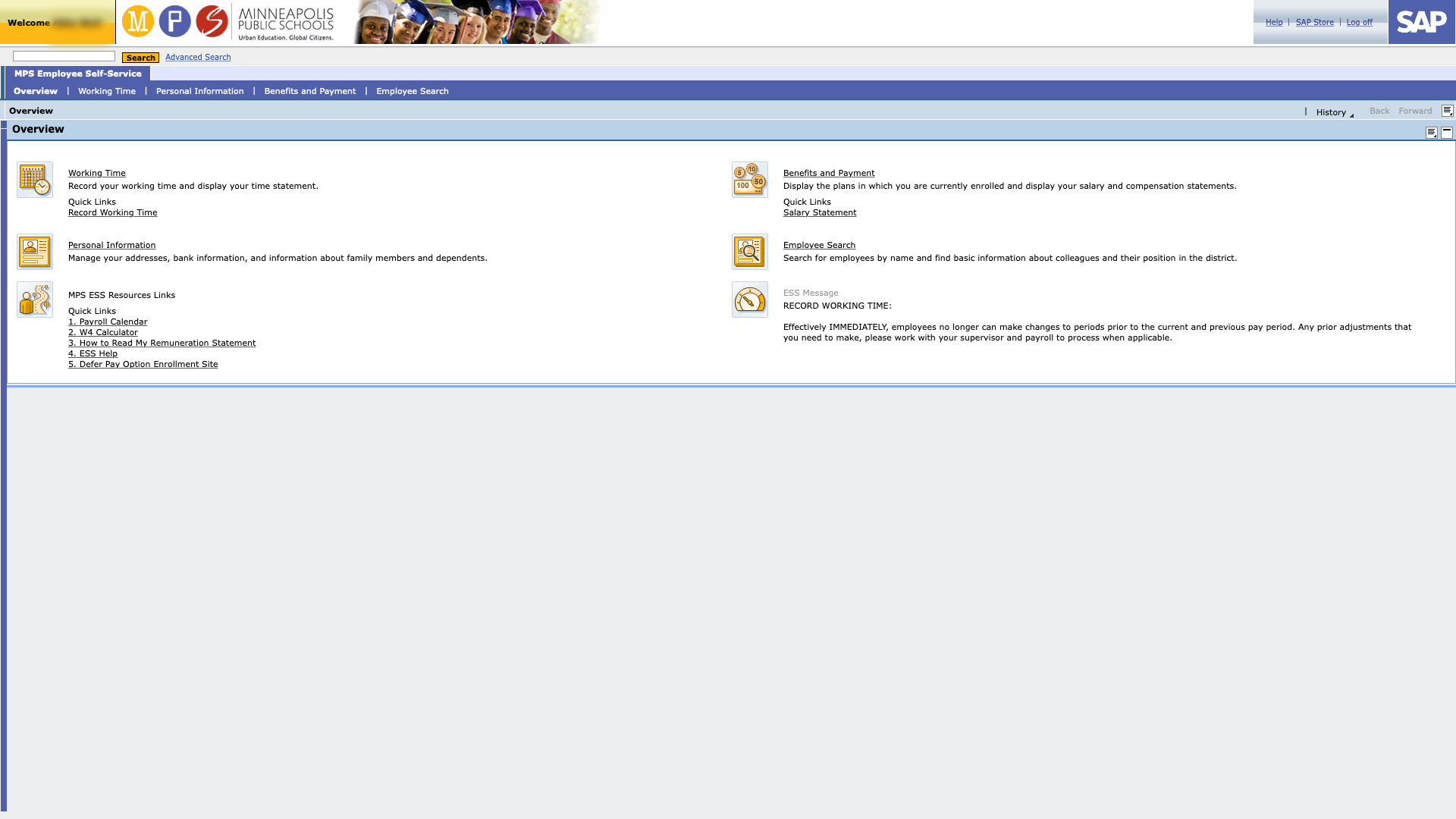 Employee Self Service ESS Home The Source