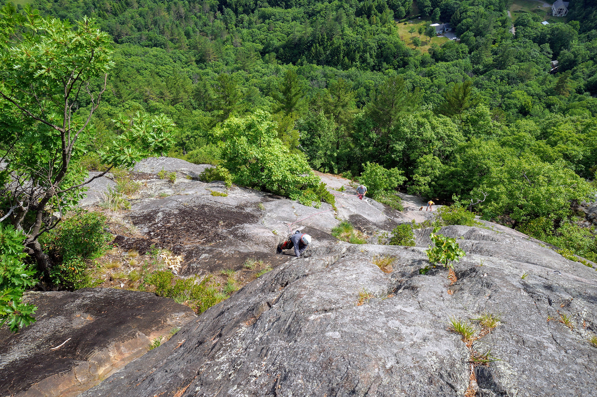 Rumney's Multi-Pitch Moderate Rock Climbs