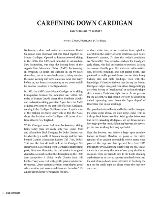 Careening Down Cardigan 