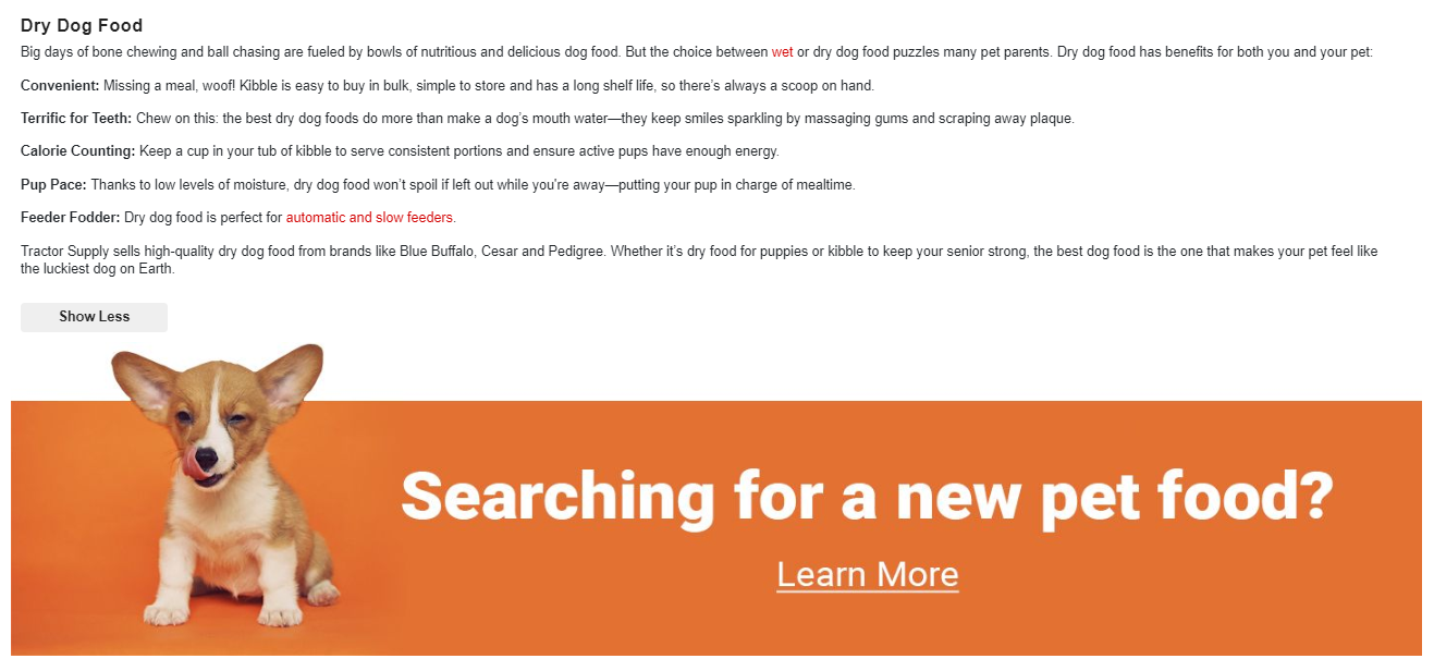 tractor supply dog feeder