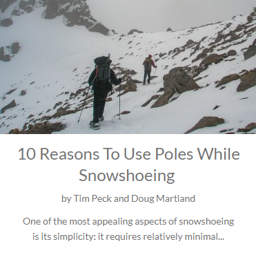 10 Reasons To Use Poles While Snowshoeing 