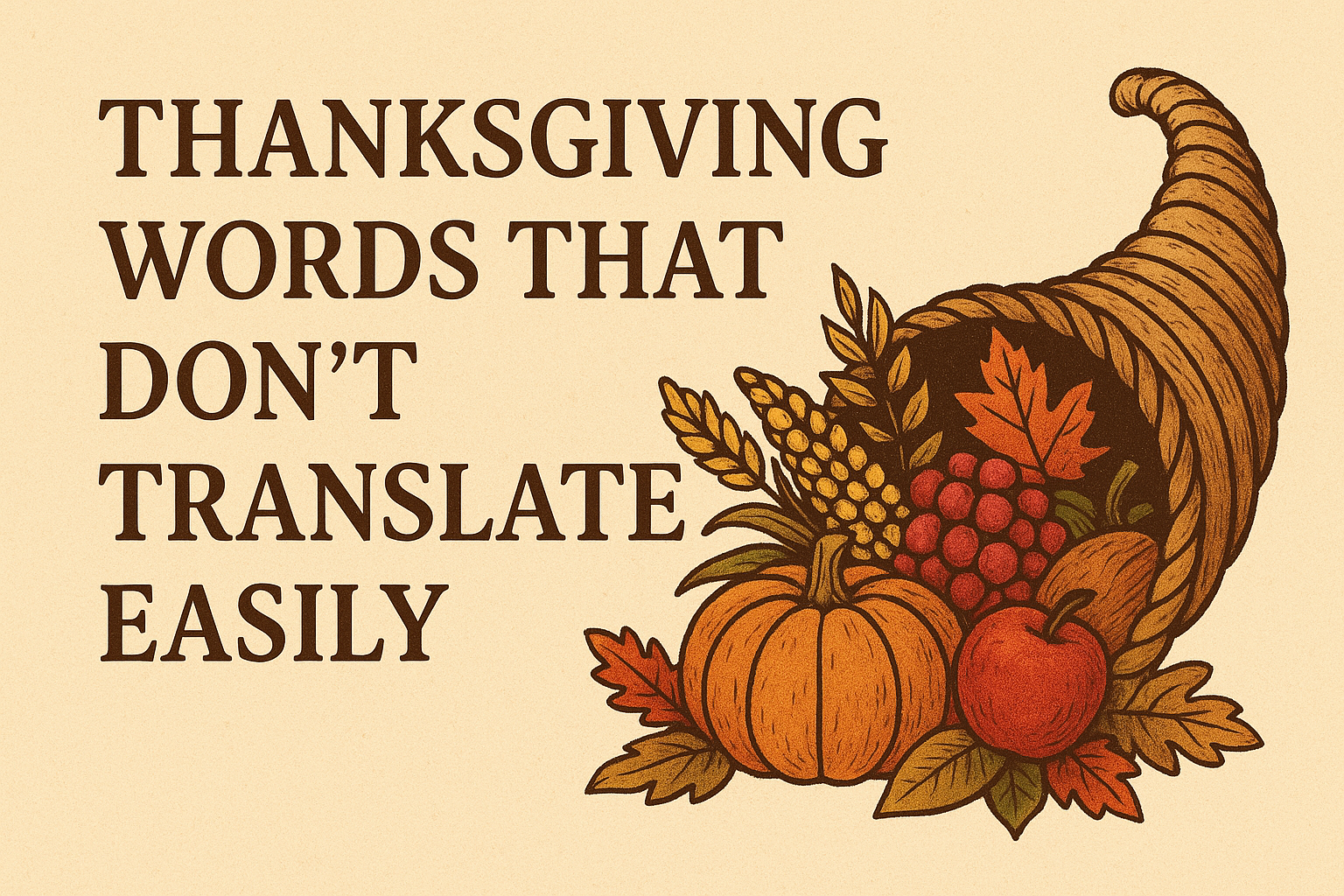 Thanksgiving Words That Don’t Translate Easily—and What They Reveal About the Complexity of Translation