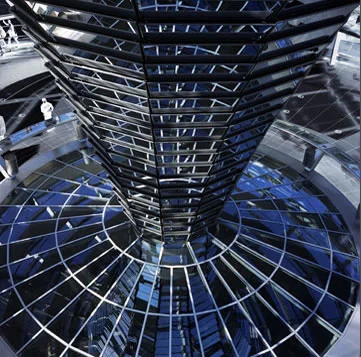  Reichstag Building, Elliptical Glass Dome (Architect: Sir Norman Foster, 1991), Berlin, Germany, 2003 