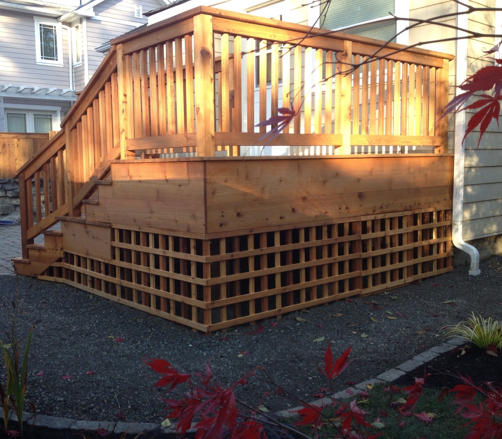 Custom Deck and Landscaping Massico Home