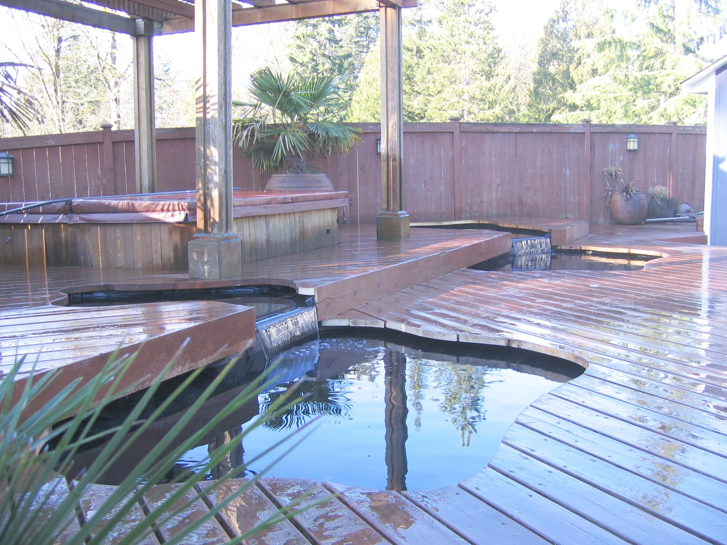 Custom Deck and Water Feature 