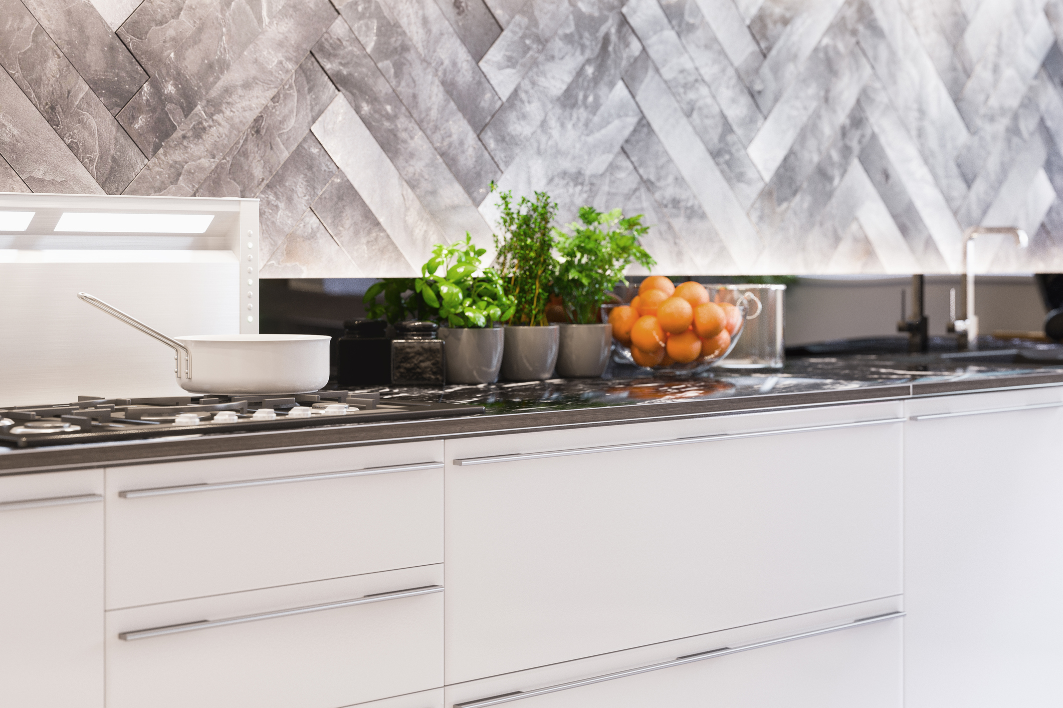 Custom Modern Backsplash