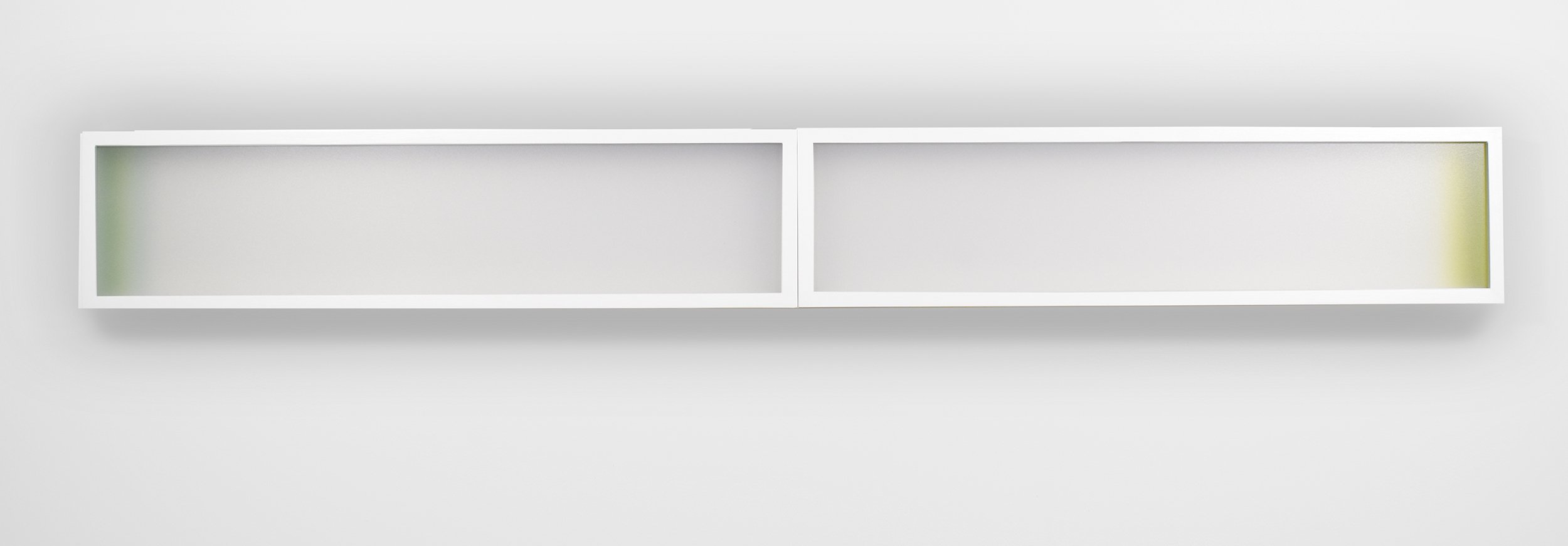 liminal (green peripheral), 72” x 9” x 2”