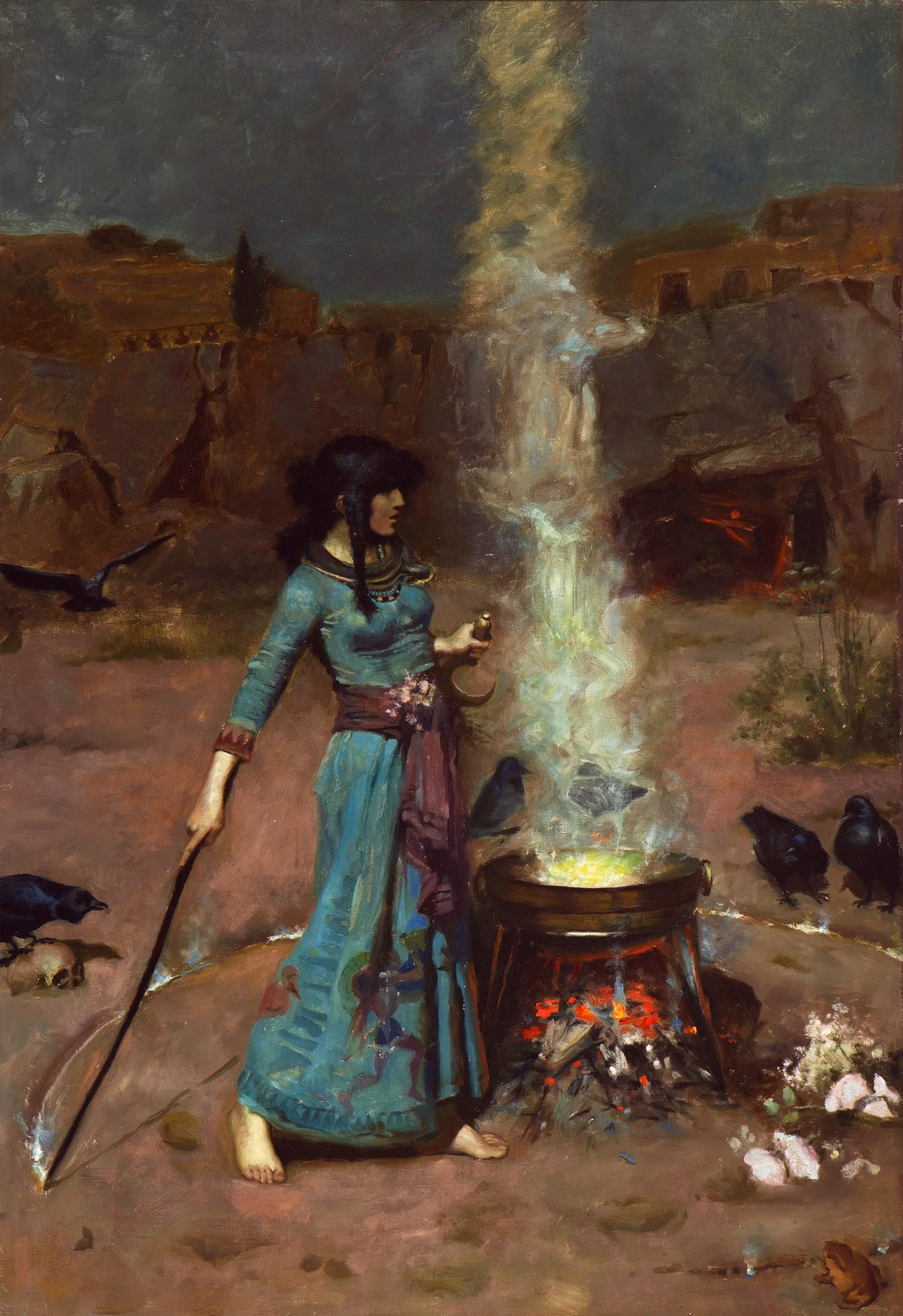 “The Magic Circle” by John William Waterhouse | 1886 | PD-1923