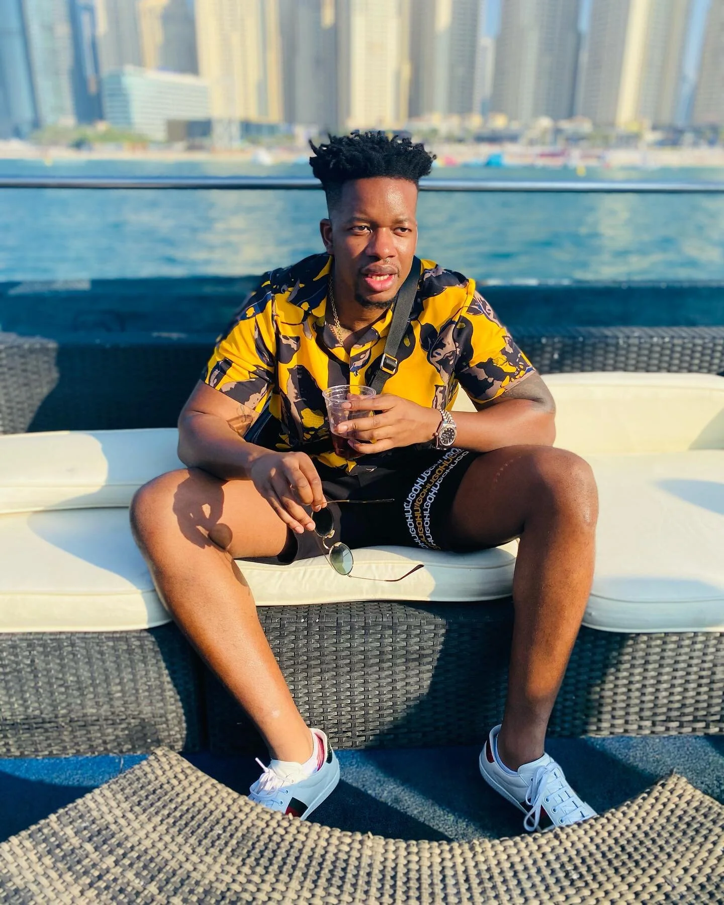 Long time since I rocked a loud shirt 😎

#dubai #lifestyle #yacht #ootd