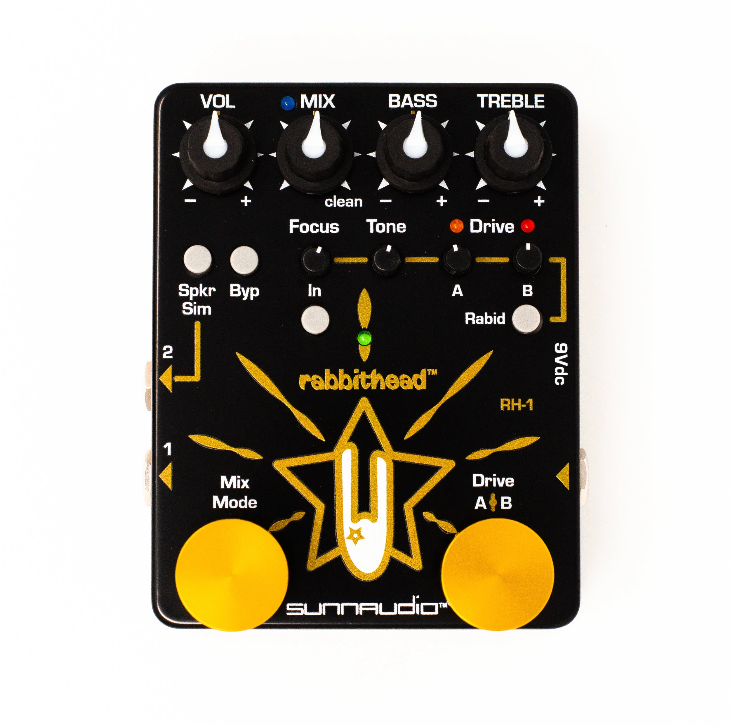 RH-1 Analog multi-tool pre-amp + overdrive Click below to take a listen with rabid mode on higher gain setting directly through speaker sim!