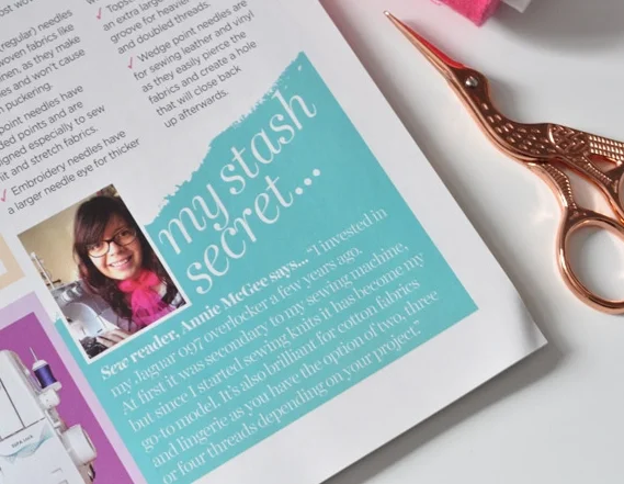 My Secret Stash for Sew magazine (2017)