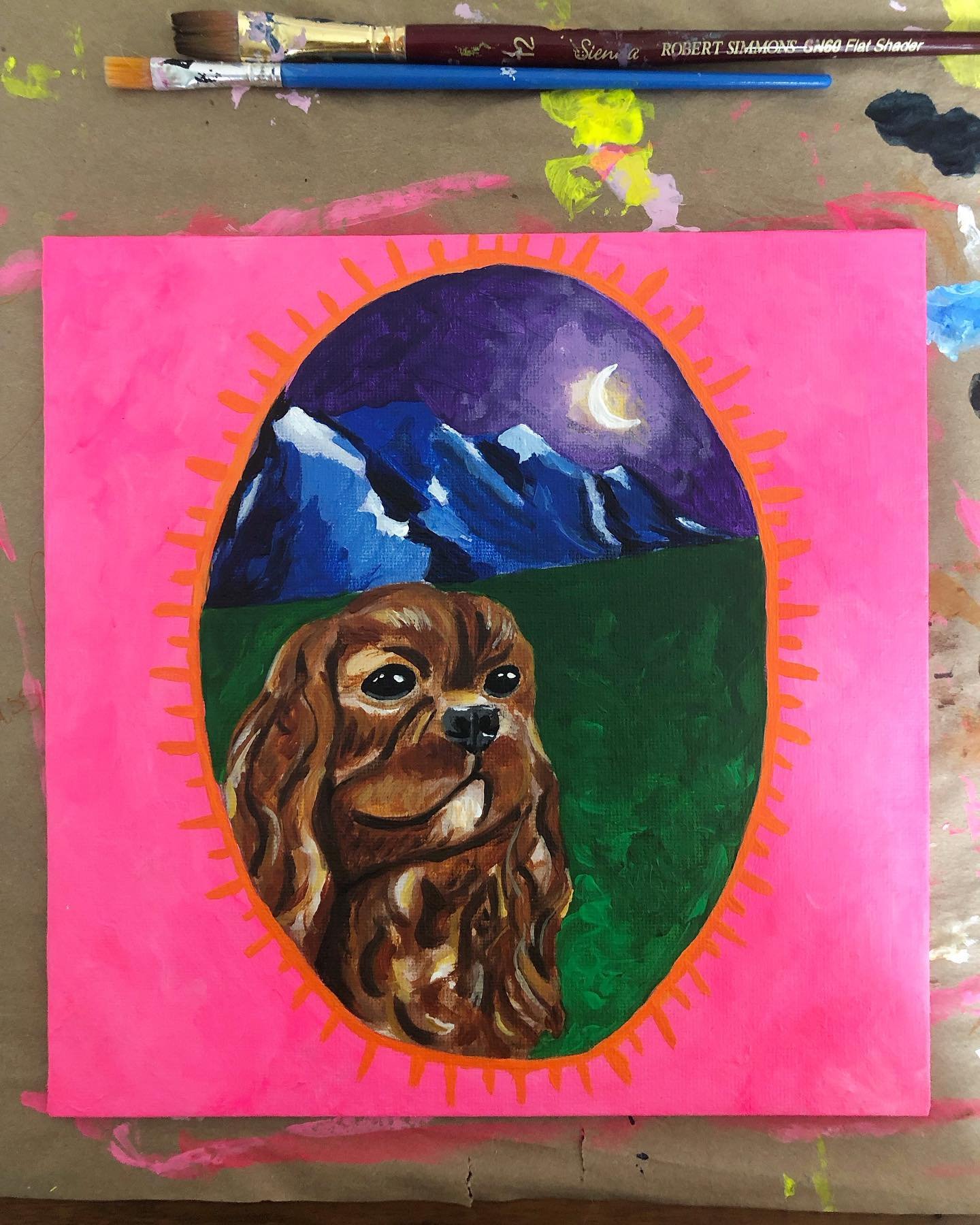 Honouring Axl 🐶🩷

#missingyou #remembering #kingcharlescavalier #kingcharlesspaniel #kingcharlescavalierspaniel #ruby #dogsofinstagram #doglovers #rainbowbridge #acrylicpainting #painting #create