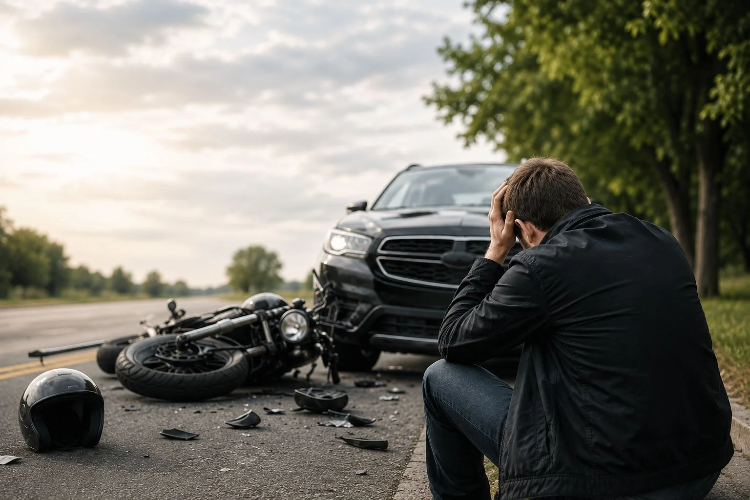 What If I Was Partially at Fault for a Motorcycle Crash in Massachusetts?