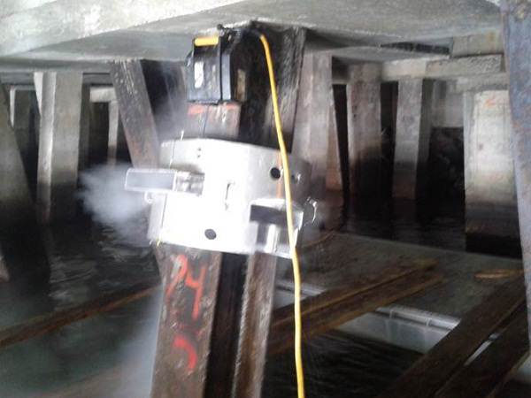 H-Pile cleaning system at work in Mexico
