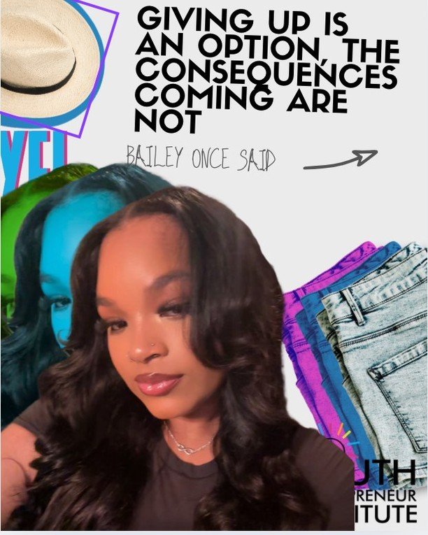 Tough days don&rsquo;t stop the mission. 💼
Like Bailey said &mdash; giving up is an option, but what comes after isn&rsquo;t. Keep pushing. 💪
#YEIBackOutside #KidBizCon #BossEnergy
