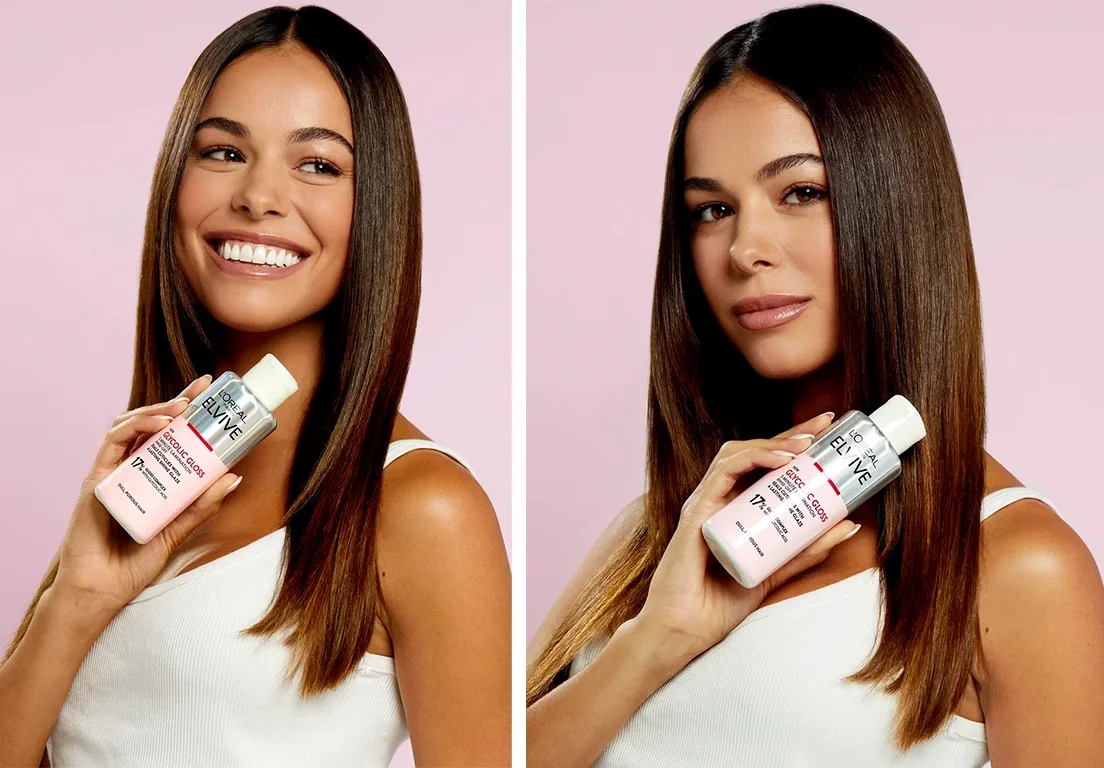 Elvive Glycolic Gloss campaign