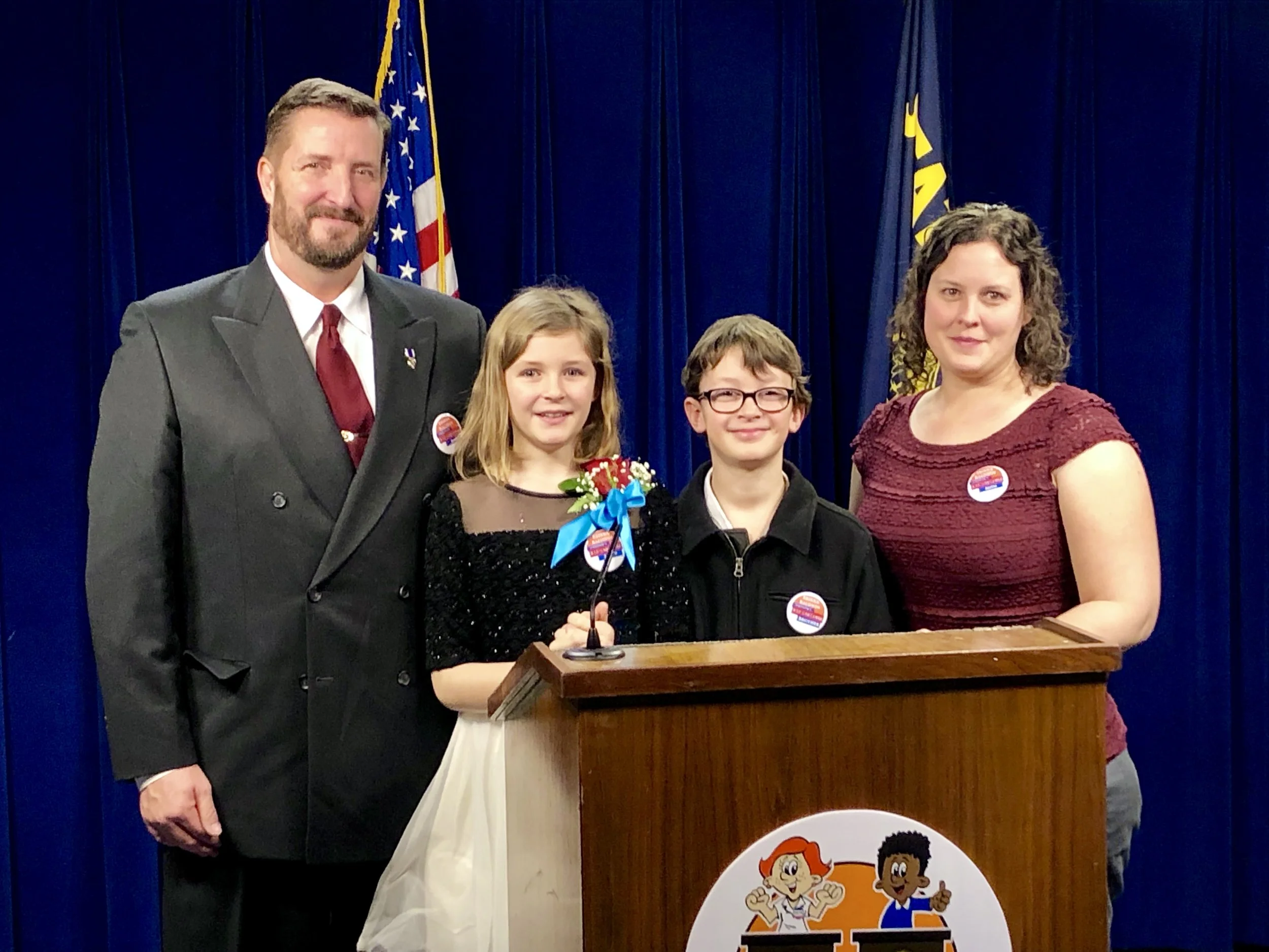 PHOTO: Erikka Baldwin with her family.