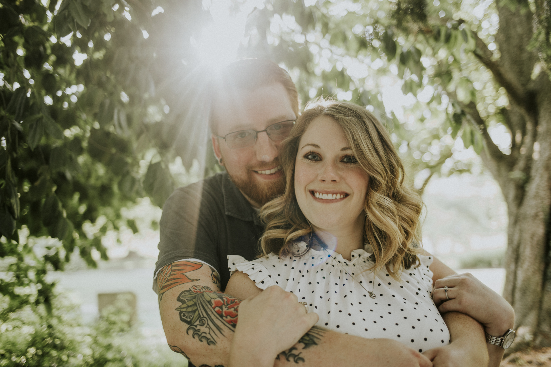 Eden Park Engagement Session Photography Overlooking the Ohio River