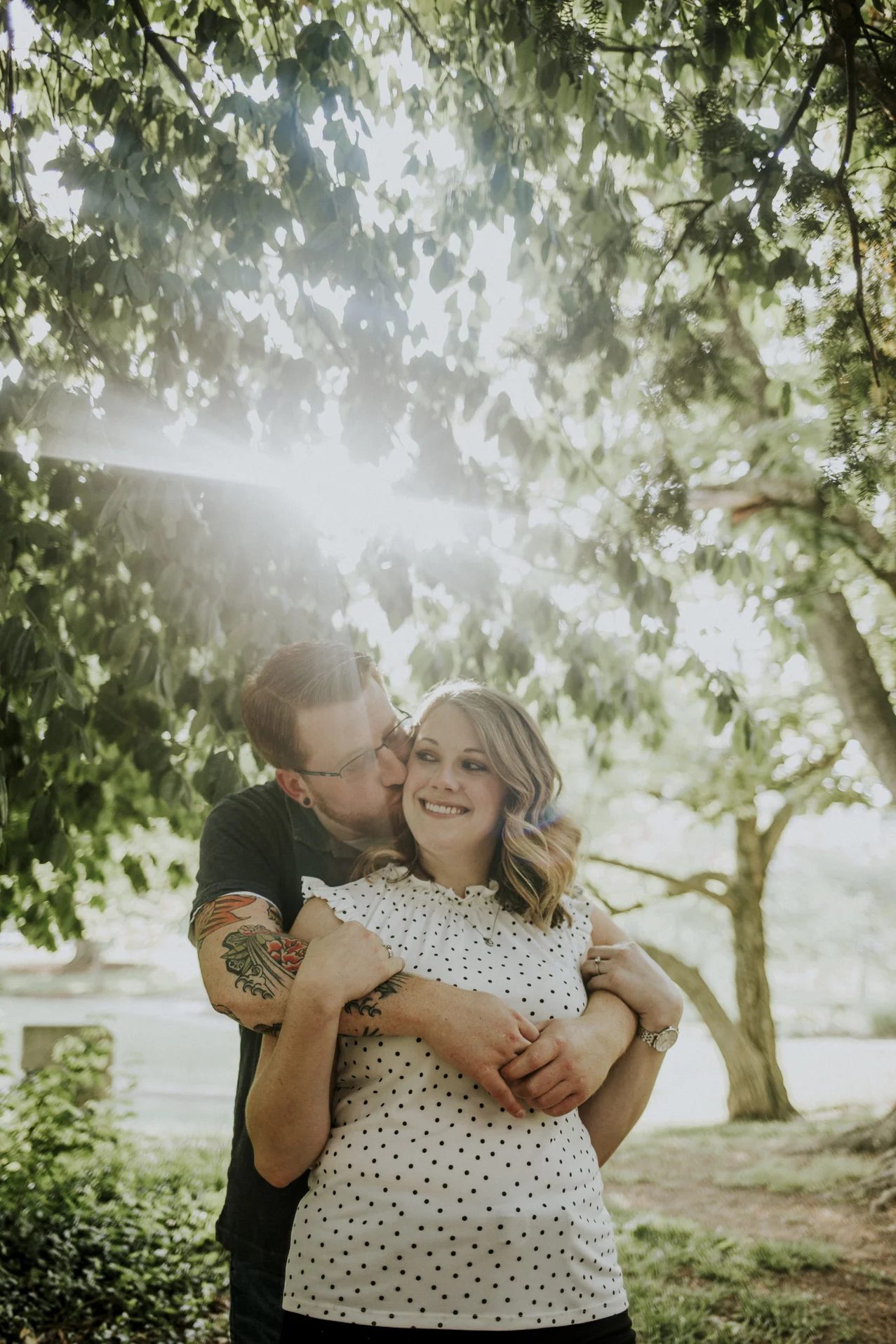 Eden Park Engagement Session Photography Overlooking the Ohio River
