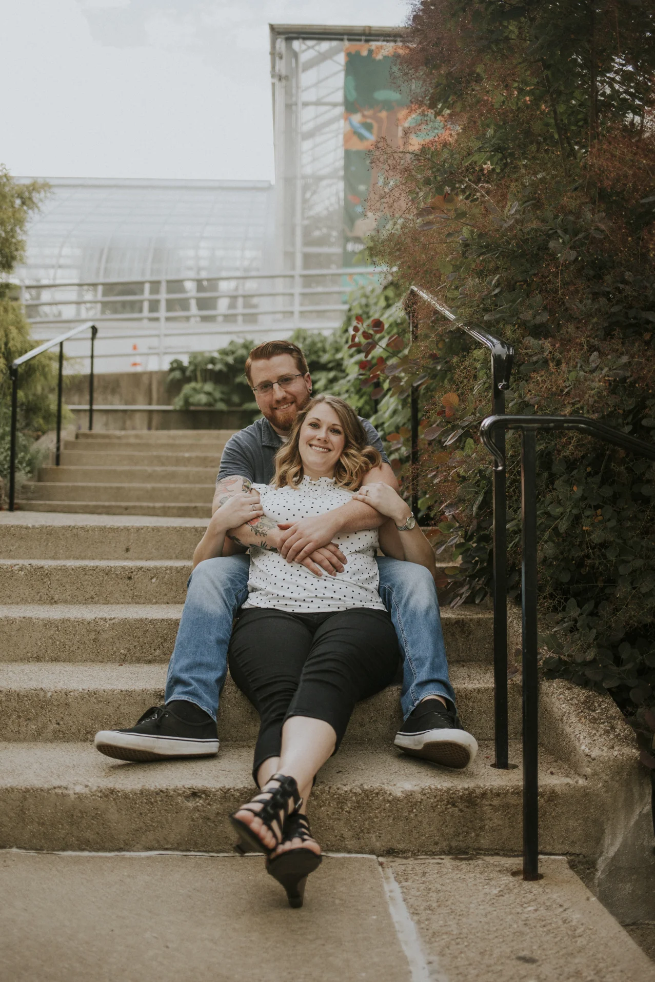 Eden Park Engagement Session Photography Overlooking the Ohio River