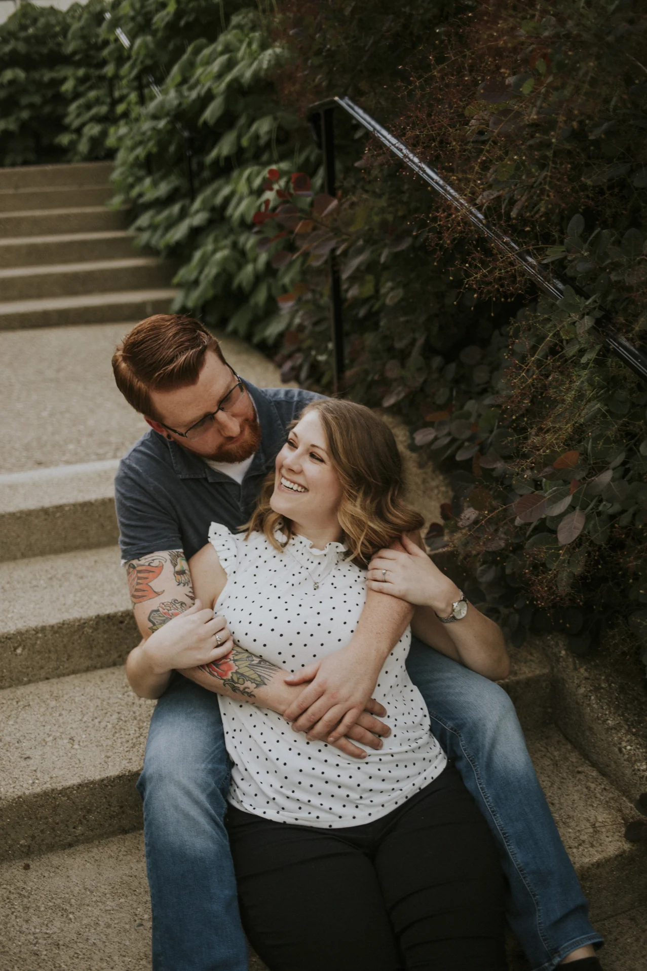 Krohn Conservatory Engagement Session Photography Overlooking the Ohio River
