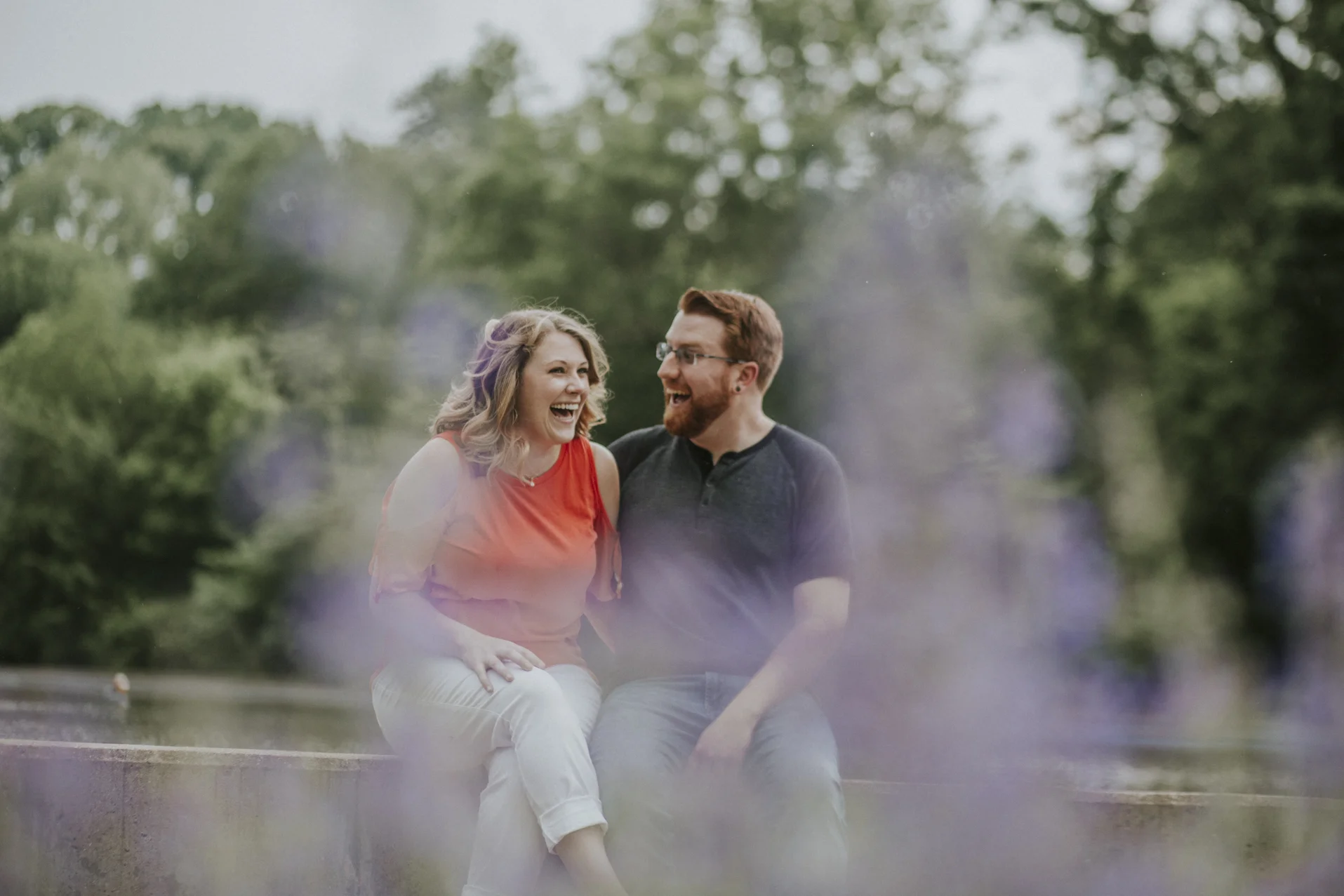 Krohn Conservatory Engagement Session Photography Overlooking the Ohio River