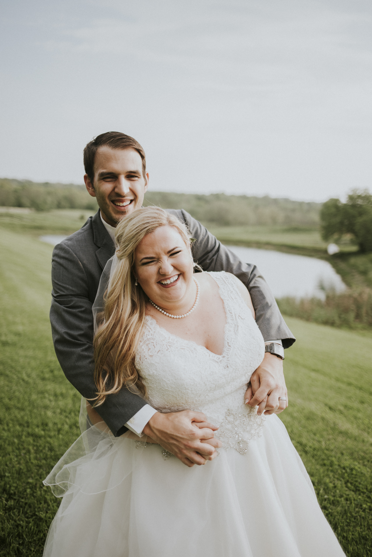 laughter :) Kaylen and Eric's Romantic Countryside Wedding in Cincinnati, Ohio - Reception Photography
