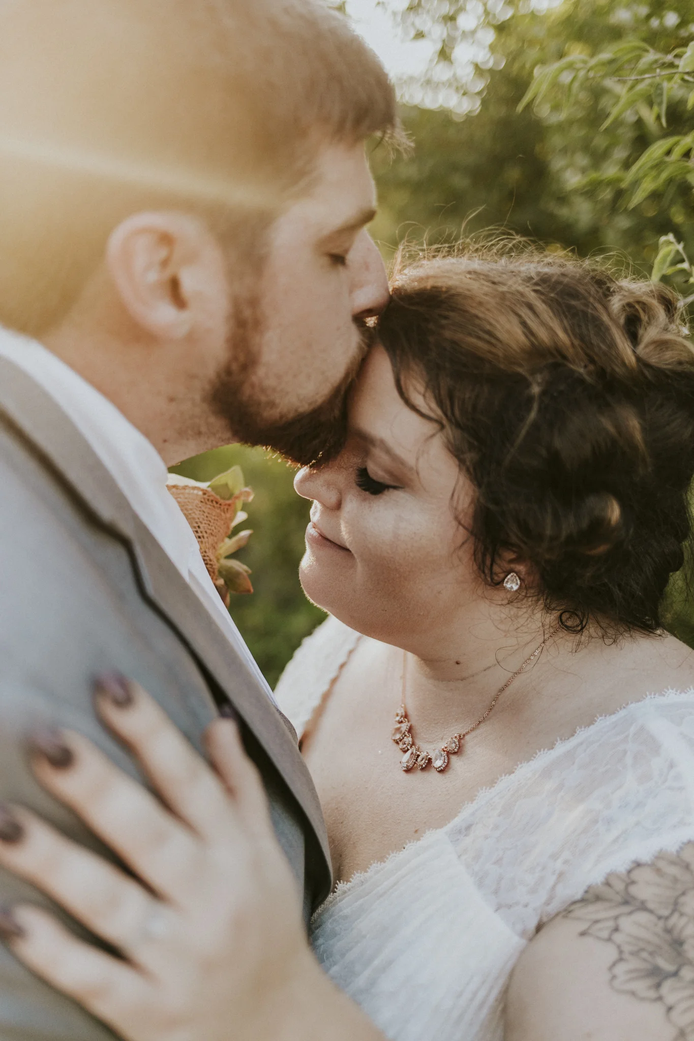 Miriam and Ave - A Romatnic Backyard Wedding in the fall. Cincinnati Ohio Backyard Weddings.
