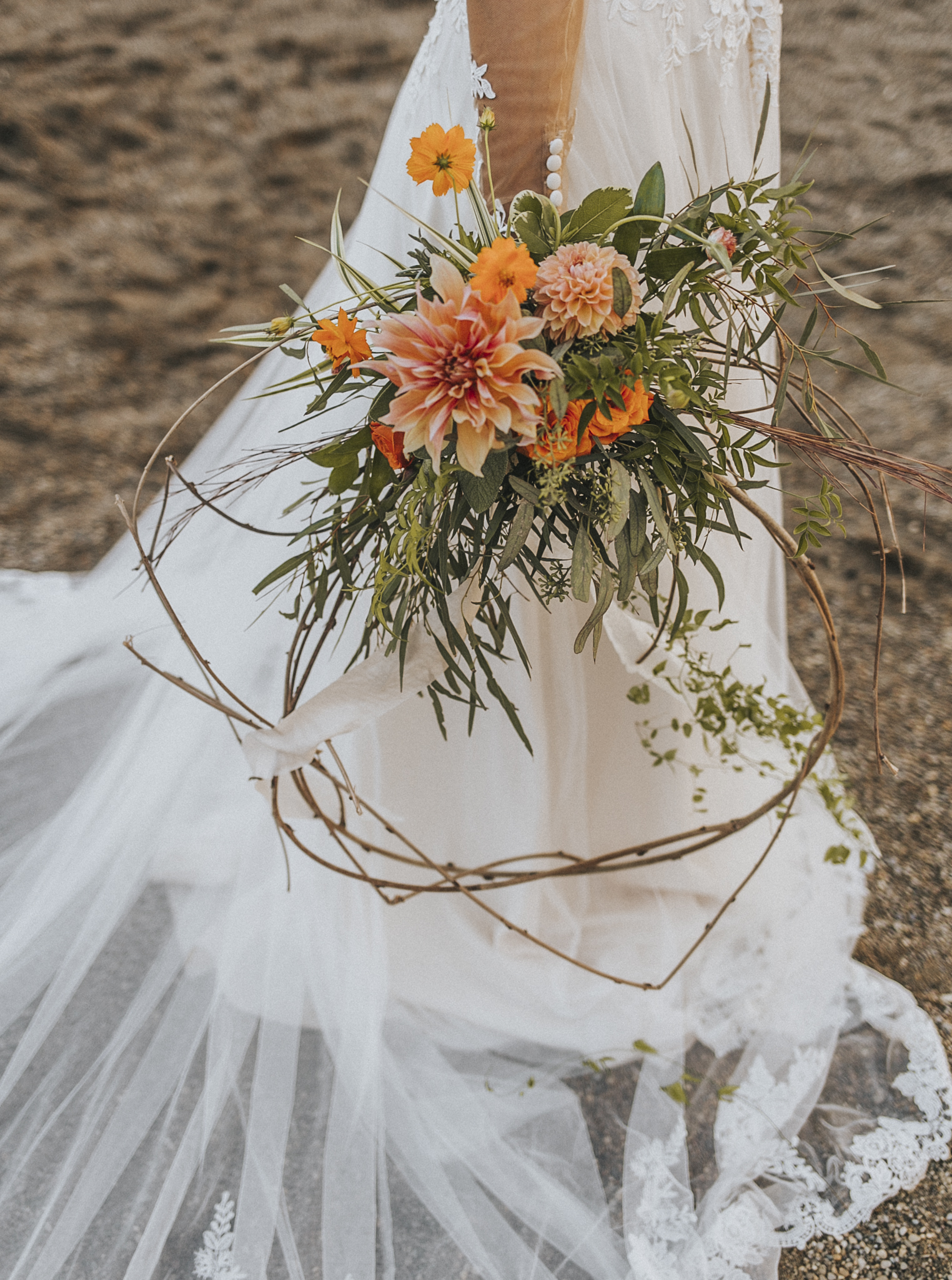East Fork Lake Boho Elopement by Bare Moments Photography // cincinnati wedding photography