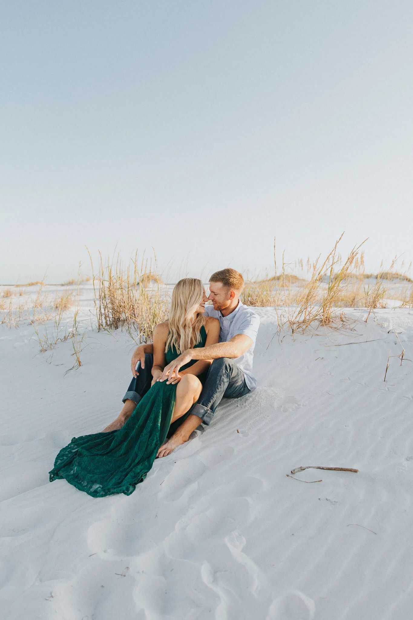 Destin Beach Sunset Engagement Session // Destin Photography by Bare Moments Photography