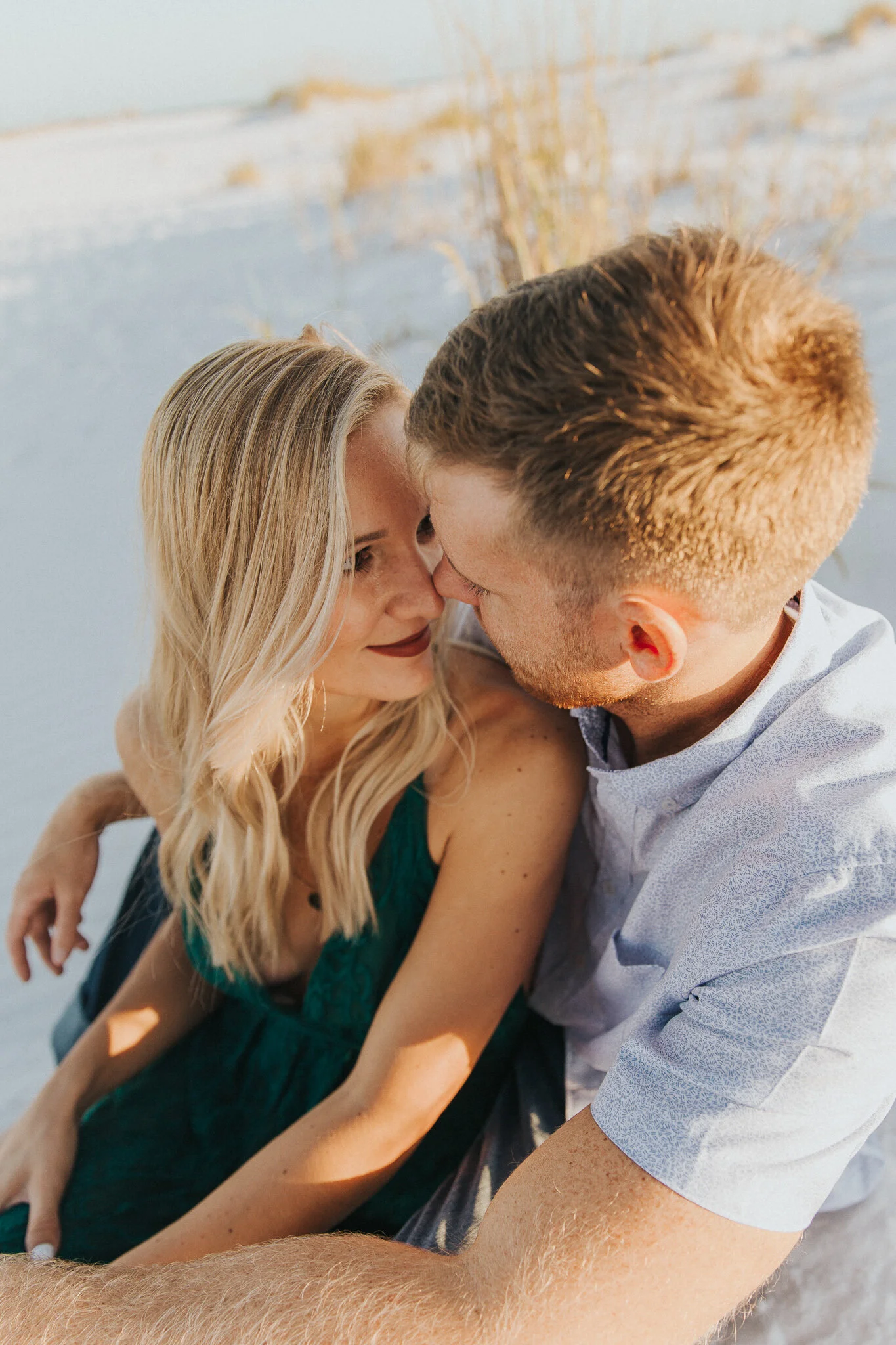 Destin Beach Sunset Engagement Session // Destin Photography by Bare Moments Photography