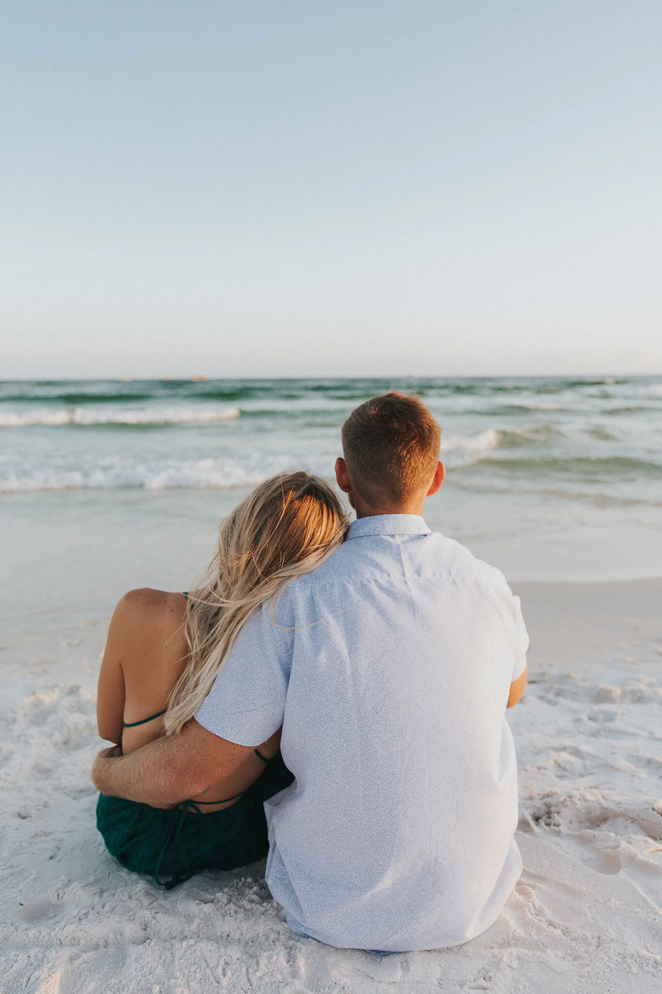 Destin Beach Sunset Engagement Session // Destin Photography by Bare Moments Photography