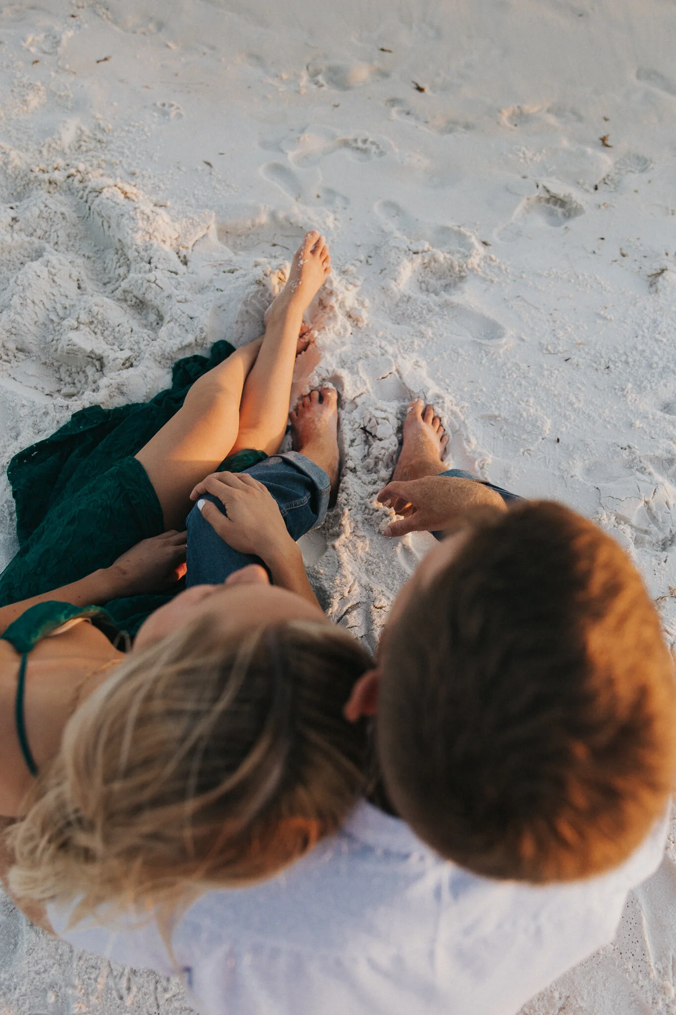 Destin Beach Sunset Engagement Session // Destin Photography by Bare Moments Photography