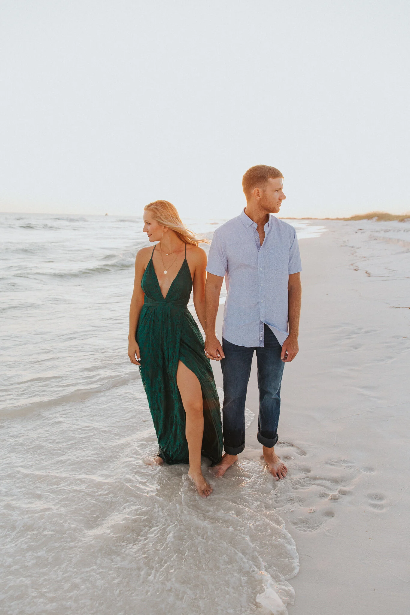 Destin Beach Sunset Engagement Session // Destin Photography by Bare Moments Photography