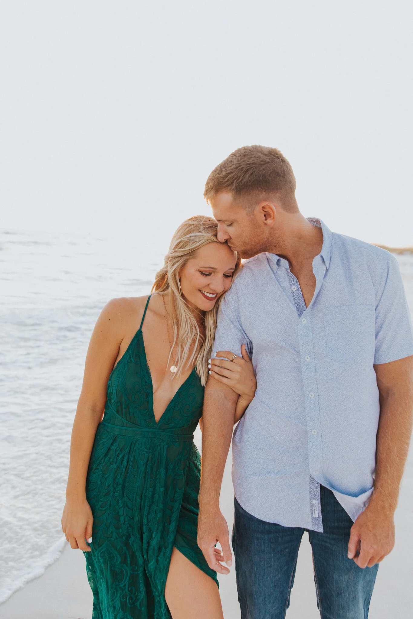 Destin Beach Sunset Engagement Session // Destin Photography by Bare Moments Photography